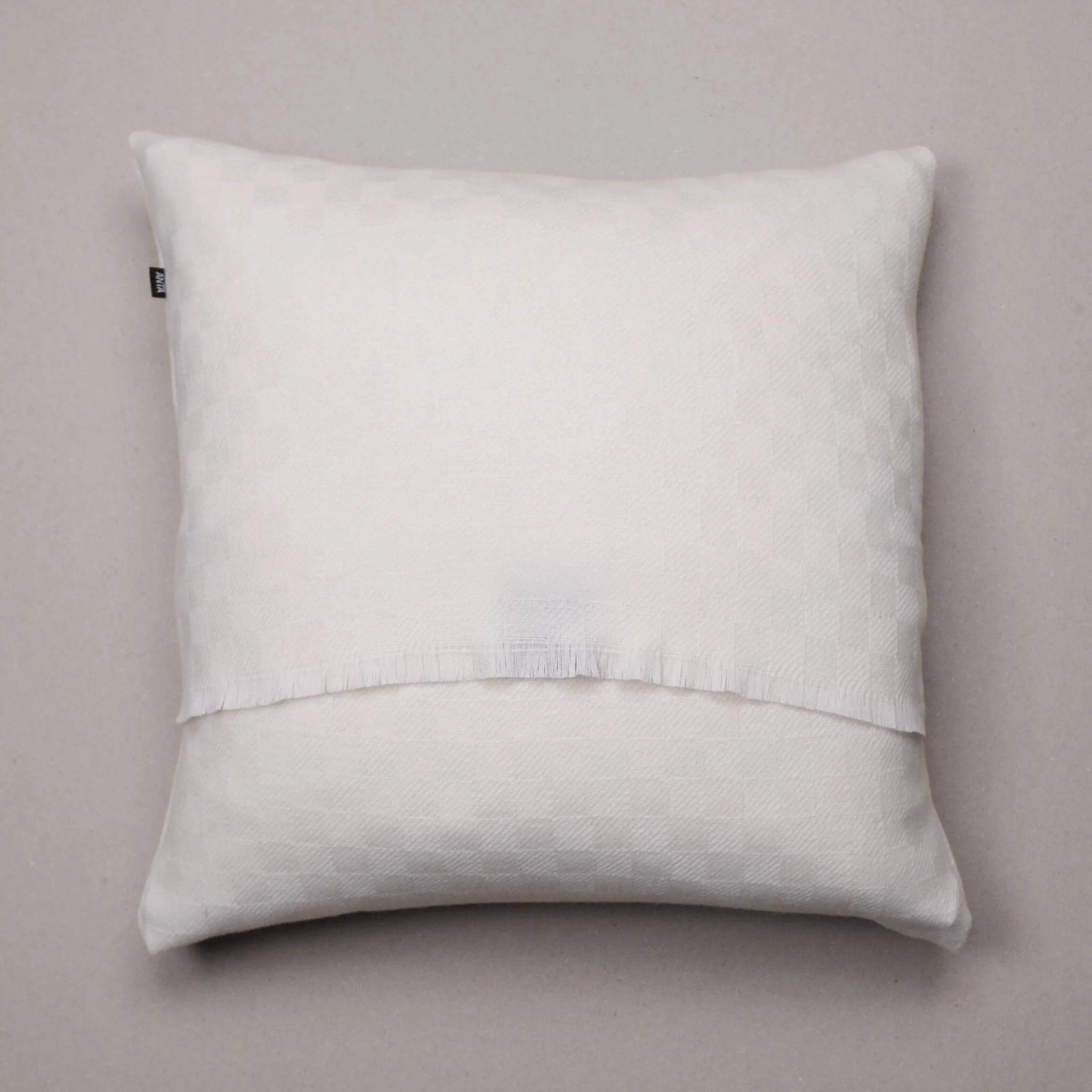Snowdrop Merino Fringe Cushion